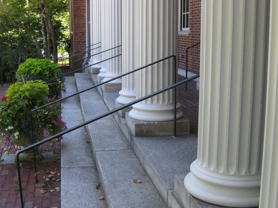 Wood Column Restoration: Concord Library